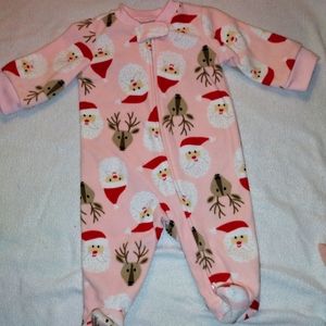 Size 3 month cozy long sleeve onesie with feet. Carter's brand